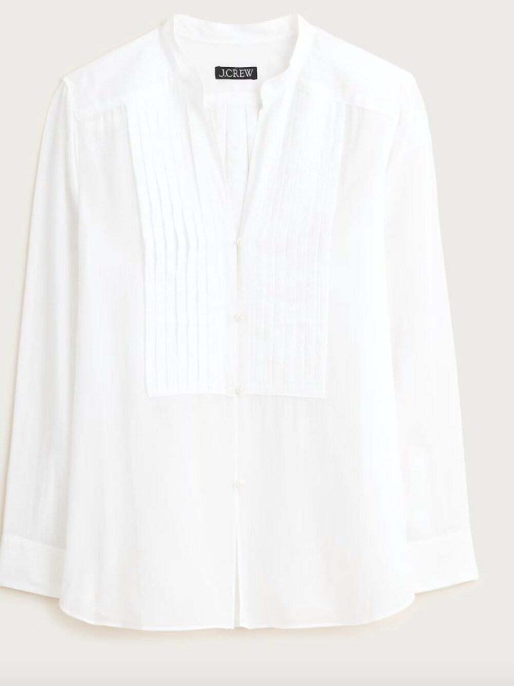 NWT J. Crew Womens Pintuck top in cotton voile White Blouse